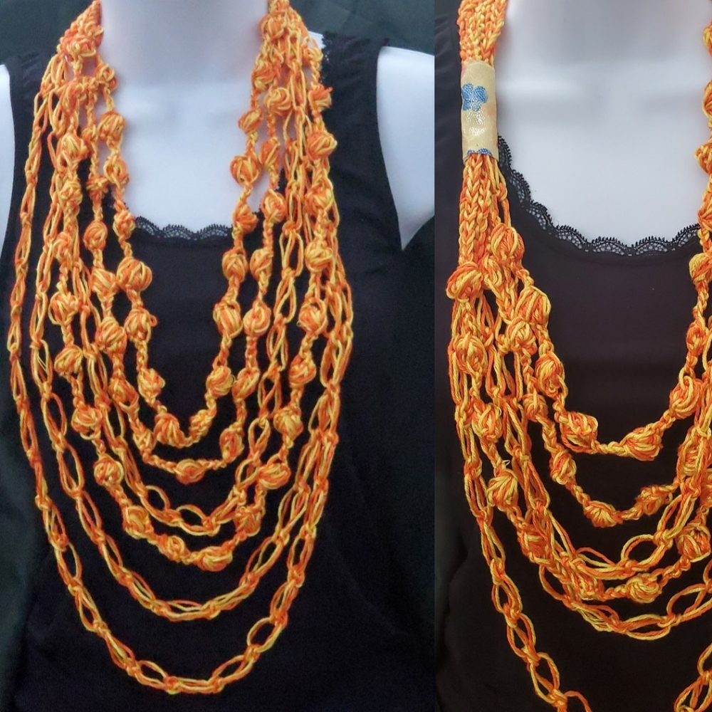 ARTISAN CRAFTED CROCHET NECKLACE